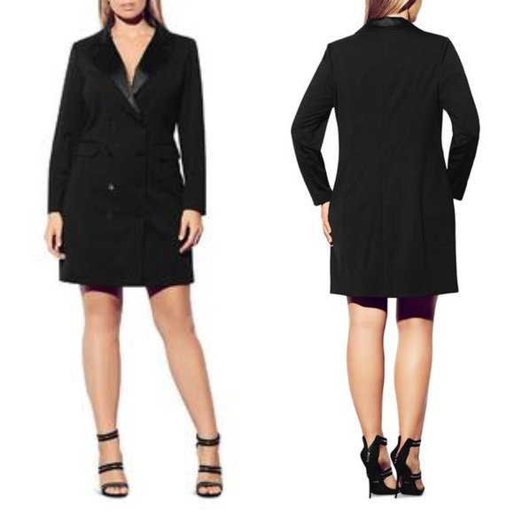 city chic tuxedo dress